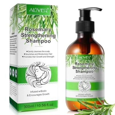 Abbildung von ALIVER Haarpflege Set Rosmarin Shampoo Conditioner Haarmaske Haaröl Haarwachstum Vegan