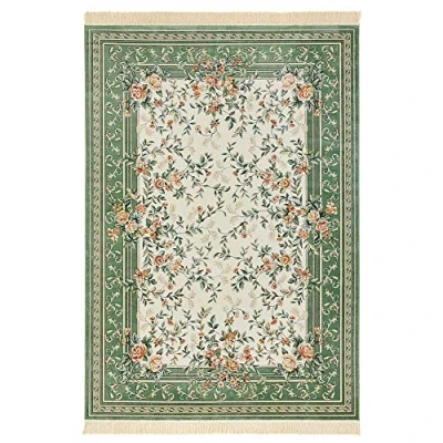 Abbildung von NOURISTAN Teppich &quot;Antik Flowers&quot;, rechteckig, Orientalisch mit Fransen, Orient, Wohnzimmer, Schlafzimmer, Esszimmer