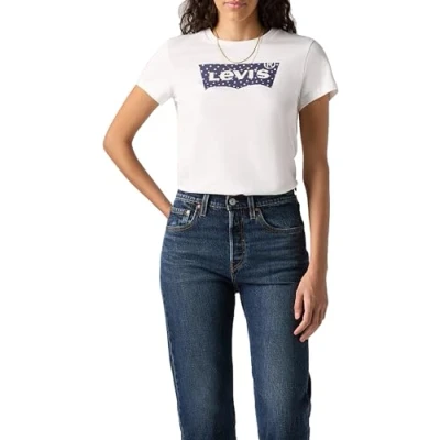 Abbildung von Levi&#039;s THE Perfect TEE Tshirt print, Damen, Größe: XXS, White