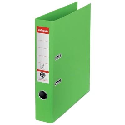 Abbildung von Esselte DIN A4 Ordner, CO2 kompensiert, 100% Recycelter Karton, 50 mm Rückenbreite, 627574, Grün