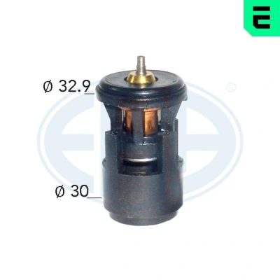 Abbildung von ERA 350044A Kühlwasserthermostat 87 mit Dichtung VOLKSWAGEN: GOLF 4 Schrägheck, 5 6, AUDI: A3 Sportback, A2
