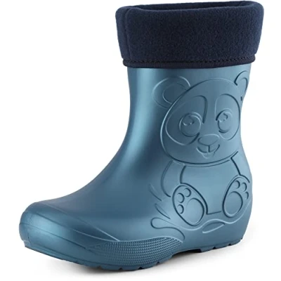 Abbildung von Ladeheid EVA Kinder Gummistiefel Regenschuhe gefüttert LA CA 11