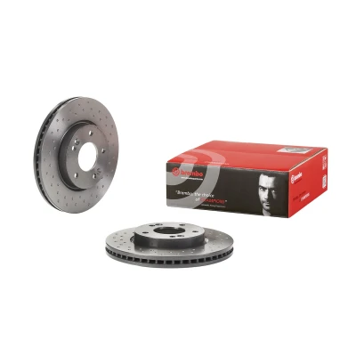 Abbildung von BREMBO Bremsscheibe KIA: cee‘d I Schrägheck, Kombi, Venga, HYUNDAI: i30 ix20 26mm 5 gelocht/innenbel. beschichtet