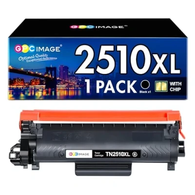 Abbildung von GPC IMAGE TN2510XL TN2510 XL HL L2400DW Kompatibel für Brother TN 2510 Toner MFC L2835DW L2827DW L2800DW DCP L2660DW L2620DW L2627DW L2860DWE (1er Pack, Schwarz)