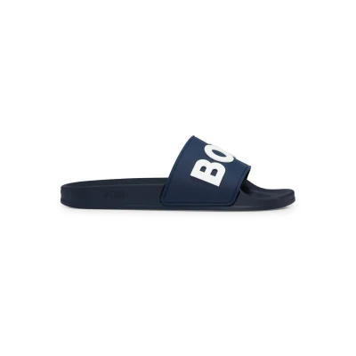 Abbildung von BOSS KIRK SLID RBLG N Badesandale, Herren, Größe: 41, Dark blue five Schuhe