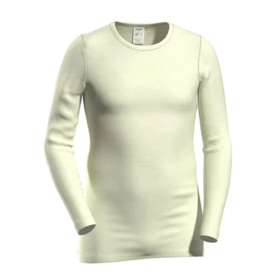 Abbildung von HERMKO Unterziehshirt 40640 Herren langarm Shirt mit Rundhals aus Wolle / Tencel
