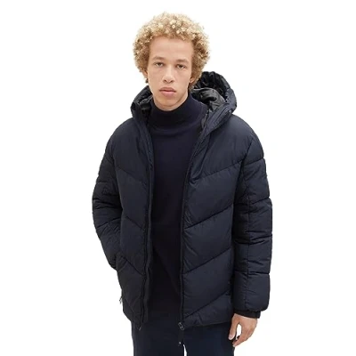 Abbildung von TOM Tailor Denim Padded Jacket Wintermantel, Herren, Größe: Medium, Sky captain blue