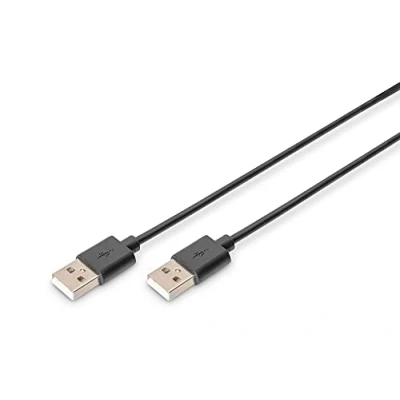 Abbildung von DIGITUS USB 2.0 Anschlusskabel 1.8 m A (St) zu 480 Mbit/s Kompatibel Schwarz