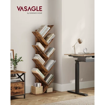 Abbildung von VASAGLE Bücherregal, Raumteiler, Standregal mit 8 Ebenen, 50 x 25 141,5cm