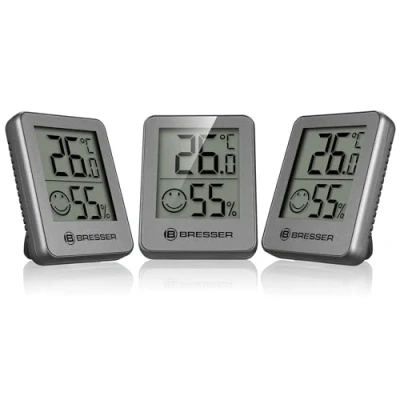 Abbildung von ClimaTemp Thermo Hygro Indikator 3er Set anthrazit