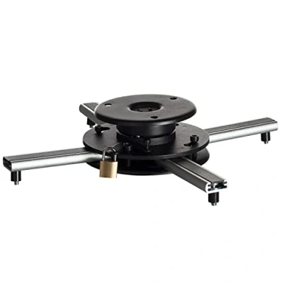 Abbildung von celexon Beamer Deckenhalterung universal PS Ultraflat Ultraflache Projektor Halterung 20kg Tragkraft schwarz 62mm hoch 360