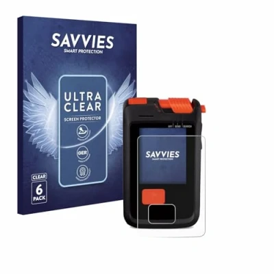 Abbildung von Savvies 6 Stück Schutzfolie für Mammut Barryvox S2 Displayschutz Folie Ultra Transparent