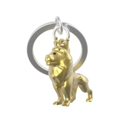 Abbildung von O meta[l]morphose Metalorphose Schlüsselanhänger Löwe MTM275 01, goldfarben, one size