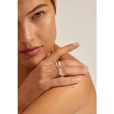 Abbildung von Pilgrim Storm Unisex Recycled Adjustable Stackable 3 PACK Ring, Größe: One Size, Silver plated