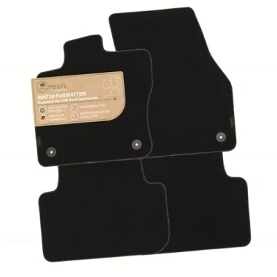 Abbildung von MAT10 Green Edition Auto Fußmatten passend für VW Golf Sportsvan (BJ 05/2014 06/2020) nachhaltiges Velours Automatten Set, 4 teilig Made in Germany, Erstausrüsterqualität