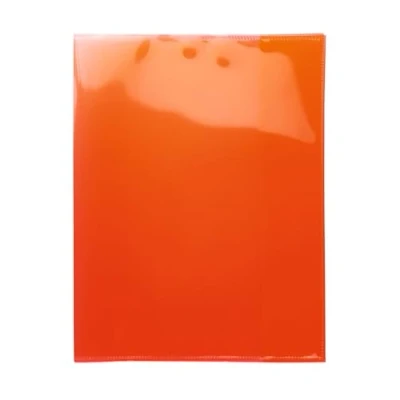 Abbildung von HERMA 19626 Heftumschläge Quart Transparent Rot, Hefthüllen aus strapazierfähiger, abwischbarer und extra dicker Polypropylen Folie, durchsichtige Heftschoner Set für Schulhefte, farbig