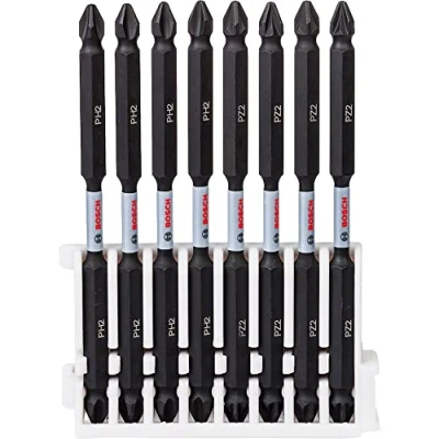 Abbildung von Bosch Accessories 8tlg. Doppelschrauber Bit Set (Impact Control, PH/PZ Bits Länge: 110mm, Pick and Click, Zubehör Schlagschrauber Bohrschrauber)