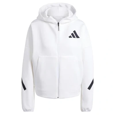 Abbildung von adidas Z. N. E. Full Zip Damen Trainingsjacke (Weiß M Größe)