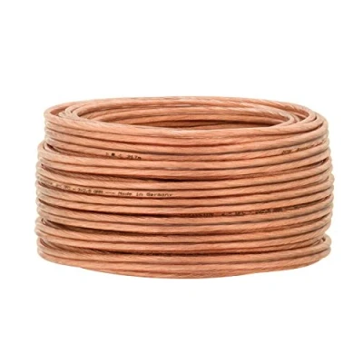 Abbildung von DCSk 100m 2x2,5mm² Lautsprecherkabel transparent OFC Kupferkabel für HiFi Audio 99,99% Voll Kupfer Boxenkabel mit Isolierung