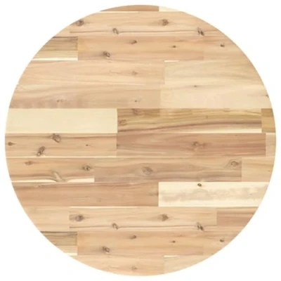 Abbildung von vidaXL Tischplatte, Holzplatte Rund, Massivholzplatte für Esstisch Bartisch Beistelltisch, Ersatztischplatte, Ø60x2cm Massivholz Akazie