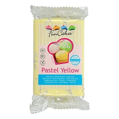 Abbildung von FunCakes Fondant Pastel gelb, 4er Pack (4 x 250 g)