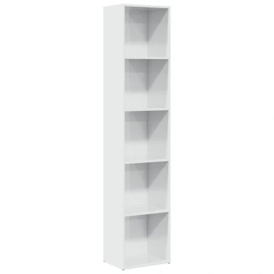 Abbildung von vidaXL Bücherregal Hochglanz Weiß 40x30x189 cm Holzwerkstoff, 1 tlg.