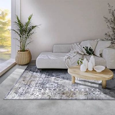 Abbildung von freundin Home Collection Teppich &quot;Meridiem&quot;, rechteckig, Kurzflor, Anti Rutsch, Orient, Vintage, Klassisch, Wohnzimmer, Flur