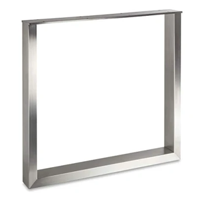 Abbildung von SOTECH Tischgestell TAB Edelstahl gebürstet Profil 80 x 40 mm Höhe: 720 Tiefe 800 Tischkufen Industriedesign Tischuntergestell Tischkufe Kufengestell