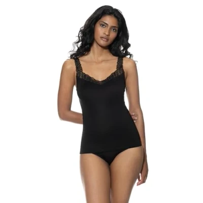 Abbildung von Mey Emotion Elegance Top With Lace Champagner 40 Damen