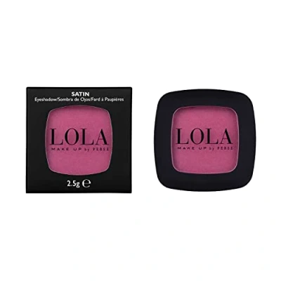 Abbildung von Lola Make up by Perse Mono Lidschatten mit natürlichen Inhaltsstoffen Vegan und tierversuchsfrei Augen Palette Hohe Deckkraft Satin für Frauen, Dunkelrosa (028)