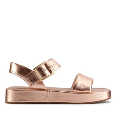 Abbildung von Clarks Originals Keilsandalette, Damen, Größe: 37, Gold Schuhe