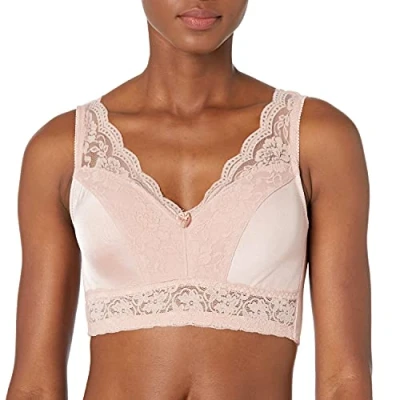 Abbildung von Rhonda Shear Damen Pin Up Leisure Bra with Removable Pads BH mit voller Abdeckung, Rose Blush, Medium