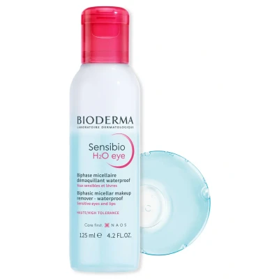 Abbildung von Bioderma Augen &amp; Lippenmakeupentferner Sensibio H2O EYE Makeupentferner, Größe: 125 ml,
