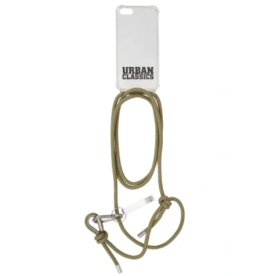 Abbildung von Urban Classics Phone Necklace WITH Additionals / I 6/7/8 Handytasche, Größe: One Size, Transparent/olive