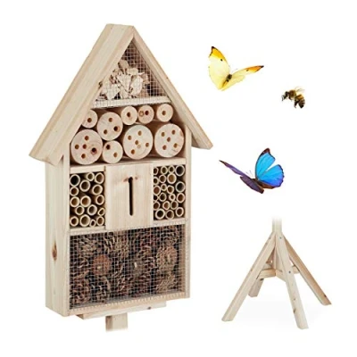 Abbildung von relaxdays Insektenhotel Haus auf Ständer