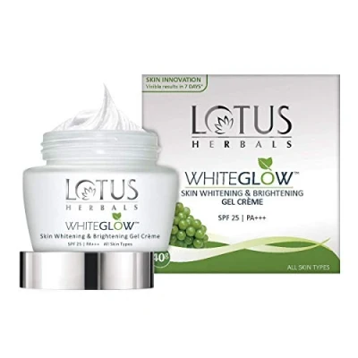 Abbildung von Lotus Herbals WhiteGlow Hautaufhellende und aufhellende Gelcreme, LSF 25, 60 g