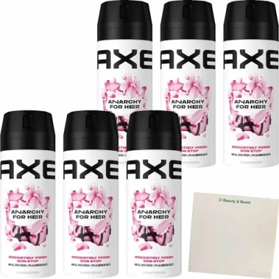 Abbildung von axe Deo Set Bodyspray Anarchy for Her Deospray ohne Aluminiumsalze 6x150ml