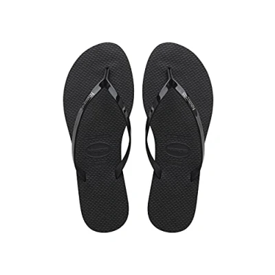 Abbildung von Havaianas You Metallic, Bequeme, stylische und vielseitige Sandalen, Dünne Riemen mit Metallic Finish, Kleiner Absatz, für Damen