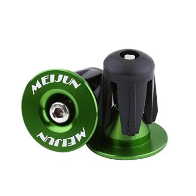 Abbildung von lenker endstopfen,Lenker Endstopfen,2 Stücke Fahrradlenker Endstopfen Bunte Aluminium Lenkergriffe Bike Bar Endkappen Zubehör Für Mountainbike Rennrad Mtb(Grün)