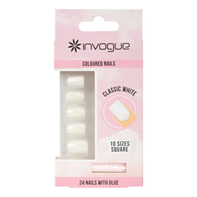 Abbildung von Invogue Falsche 24 Nägel, Weiss, 240 g