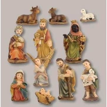 Abbildung von Unbekannt Krippenfiguren Markus Krippe 11tlg. Set geeignet für 3cm Figuren