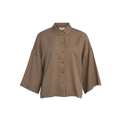 Abbildung von Object Objtilda BOXY NOOS Hemdbluse, Damen, Größe: 36, Fossil