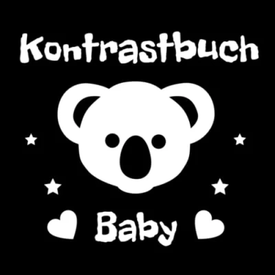 Abbildung von Kontrastbuch Baby: Schwarz Weiß Bilder Montessori Buch ab 0 Monate Kontrast Spielzeug für Neugeborene