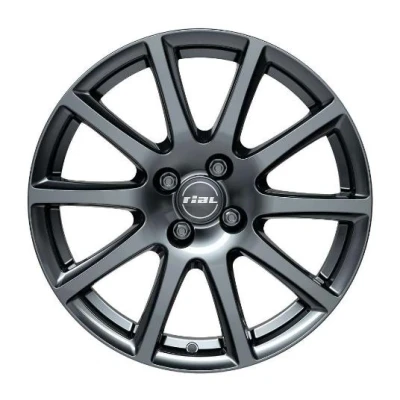 Abbildung von RIAL 4 loch 14Zoll 100mm Alufelge Milano titan MI55435A22 5 Felge