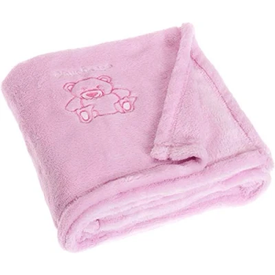 Abbildung von Playshoes Unisex Baby Fleece Decke Bär 301700, 14 Rosa, 75 x 100 cm/29.5 Inch 39.4 1er Pack
