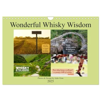 Abbildung von Wonderful Whisky Wisdom (Wandkalender 2025 DIN A4 quer), CALVENDO Monatskalender