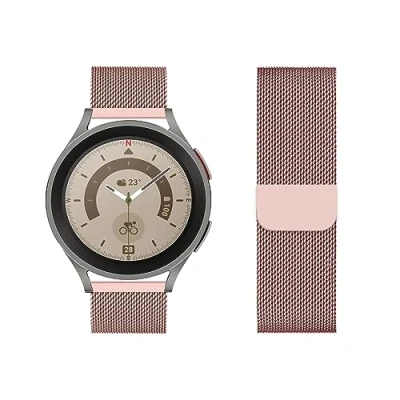 Abbildung von KUWAI Armbänder für Xiaomi Watch S2 Armband, Rostfreie Stähle Magnetischer Armband Männer Frauen Bunt Band (F)