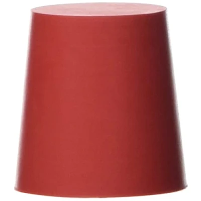 Abbildung von Deutsch &amp; Neumann Gummistopfen, Rot, 29mm Durchmesser, 30mm Höhe, 5 Stück