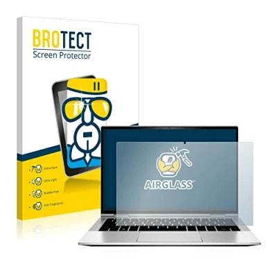 Abbildung von BROTECT Schutzglas für HP EliteBook x360 830 G7 Schutzfolie Panzer Folie Glas [Extrem Kratzfest 9H, Anti Fingerprint, Ultra Transparent]
