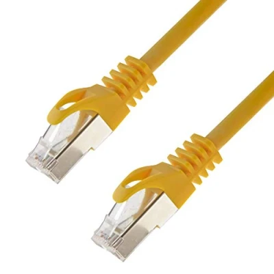 Abbildung von Netzwerkkabel S/FTP PIMF Cat. 7 50 Meter gelb Patchkabel Gigabit Ethernet LAN DSL CAT7 Kabel